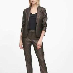 Womens Banana Republic Classic Fit Metallic Shimmer Blazer Suit Jacket Sz 18